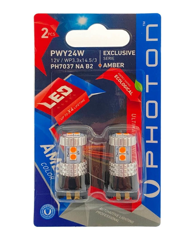 L-PH7037NA B2 - PH7037NA B2 PW24W GÜNDÜZ FAR AMPULU (2’LI BLISTER) [TURUNCU] Led - Oto Yedek Parça Görseli